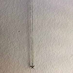 starfish silver necklace